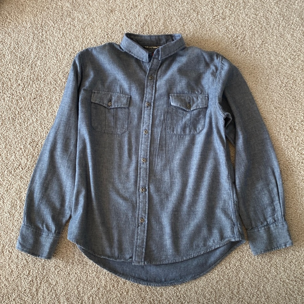 Tony Hawk Long Sleeve Button Up Mens Large